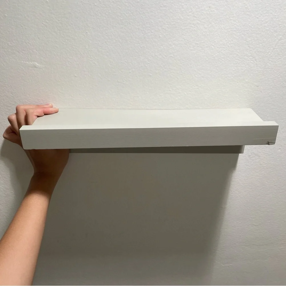 Sleek Olive Green Wall Shelf